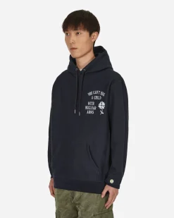 Mister Green Sweatshirts^Nuclear Arms Hooded Sweatshirt Blue