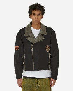 Guess USA Coats And Jackets^Nylon Moto Jacket Jet Black