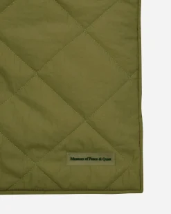 Museum of Peace & Quiet Textile^Nylon Reversible Throw Blanket Olive