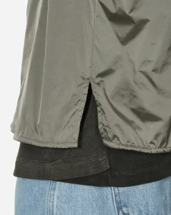 AMOMENTO Shirts^Nylon Short Sleeve Shirt Grey