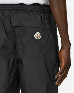 Moncler Shorts^Nylon Shorts Black