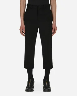 Comme Des Garçons Black Pants^Nylon Trousers Black