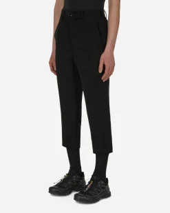 Comme Des Garçons Black Pants^Nylon Trousers Black