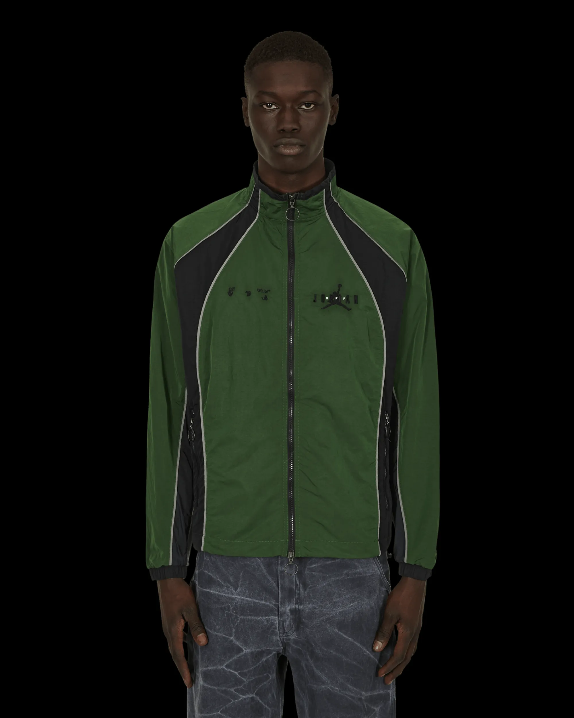 Nike Jordan Sweatshirts^Off-White Track Jacket Green