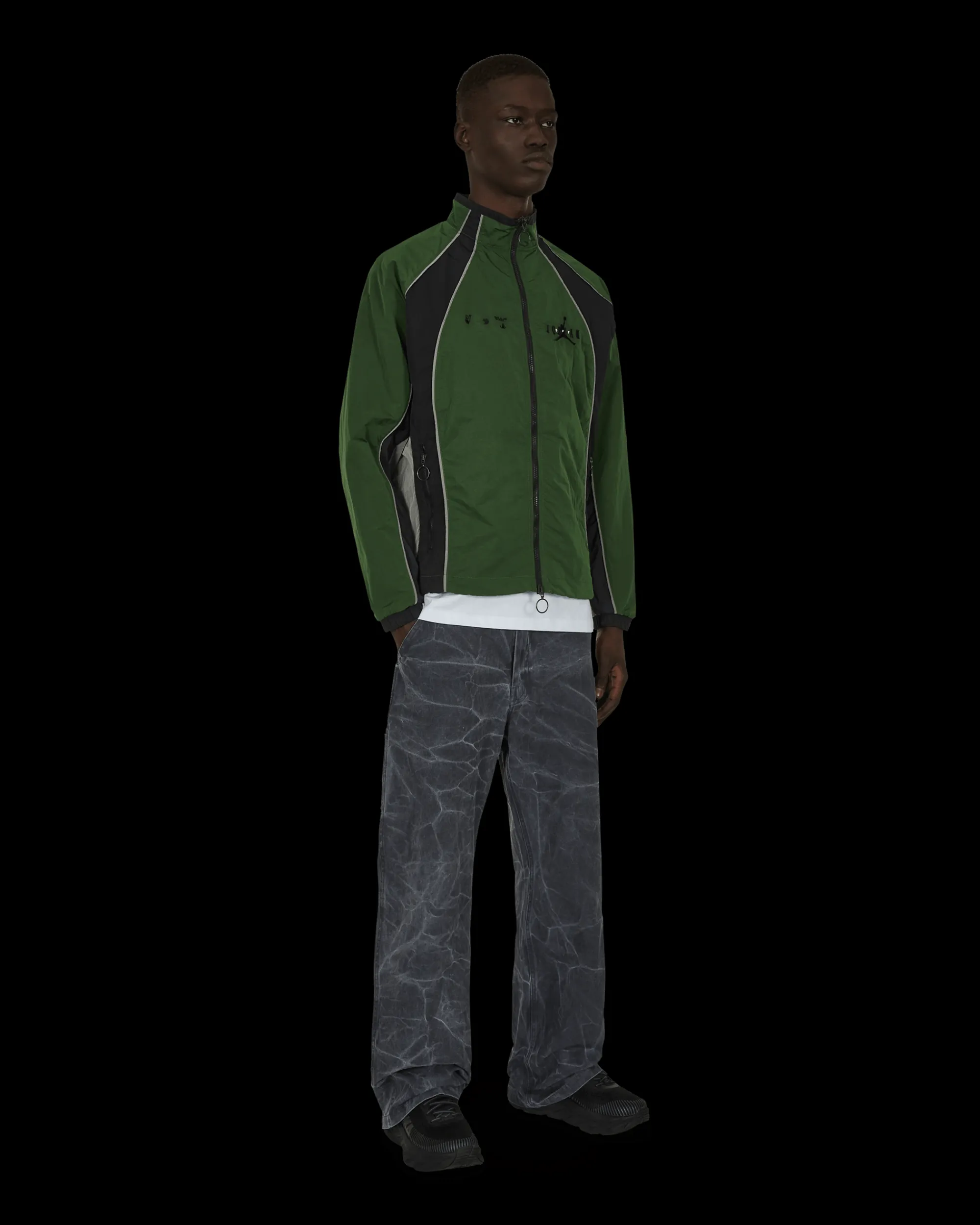 Nike Jordan Sweatshirts^Off-White Track Jacket Green