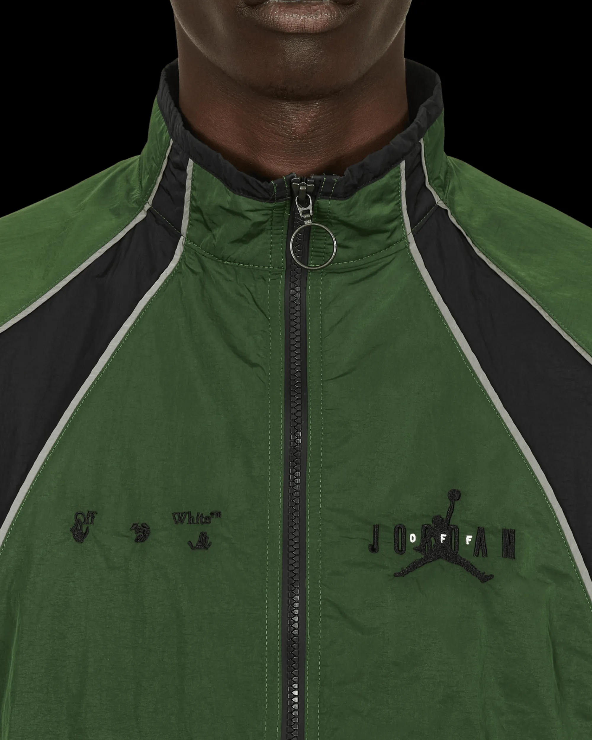 Nike Jordan Sweatshirts^Off-White Track Jacket Green