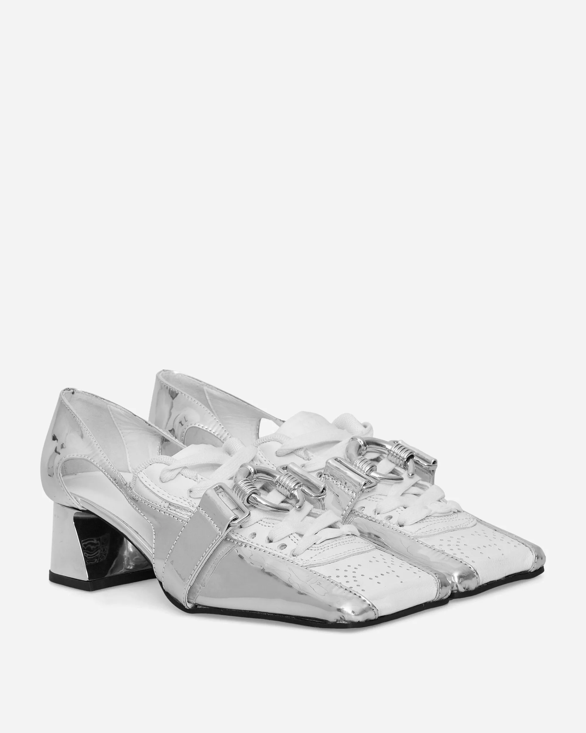 Ancuta Sarca Classic Shoes^Olga Loafers White / Chrome
