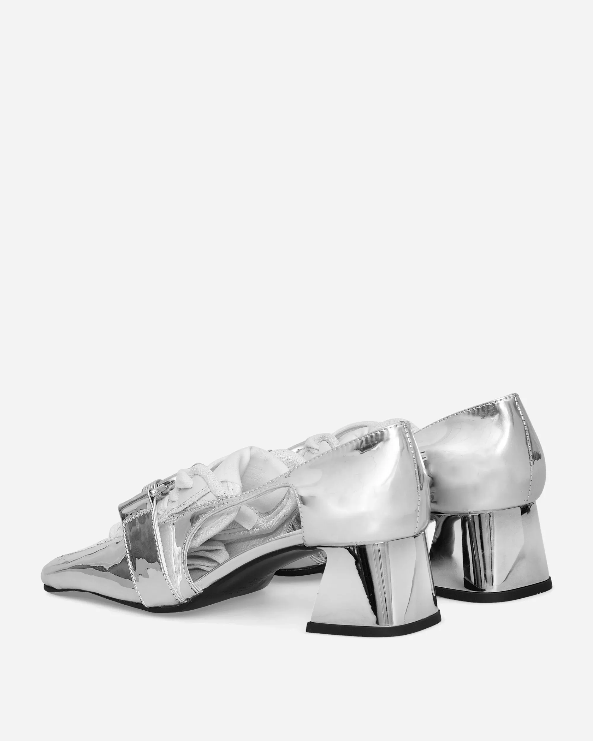Ancuta Sarca Classic Shoes^Olga Loafers White / Chrome