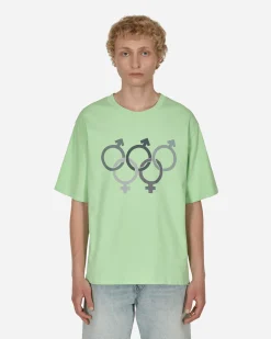ERL T-Shirts^Olympics Sex T-Shirt Green