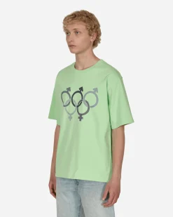 ERL T-Shirts^Olympics Sex T-Shirt Green