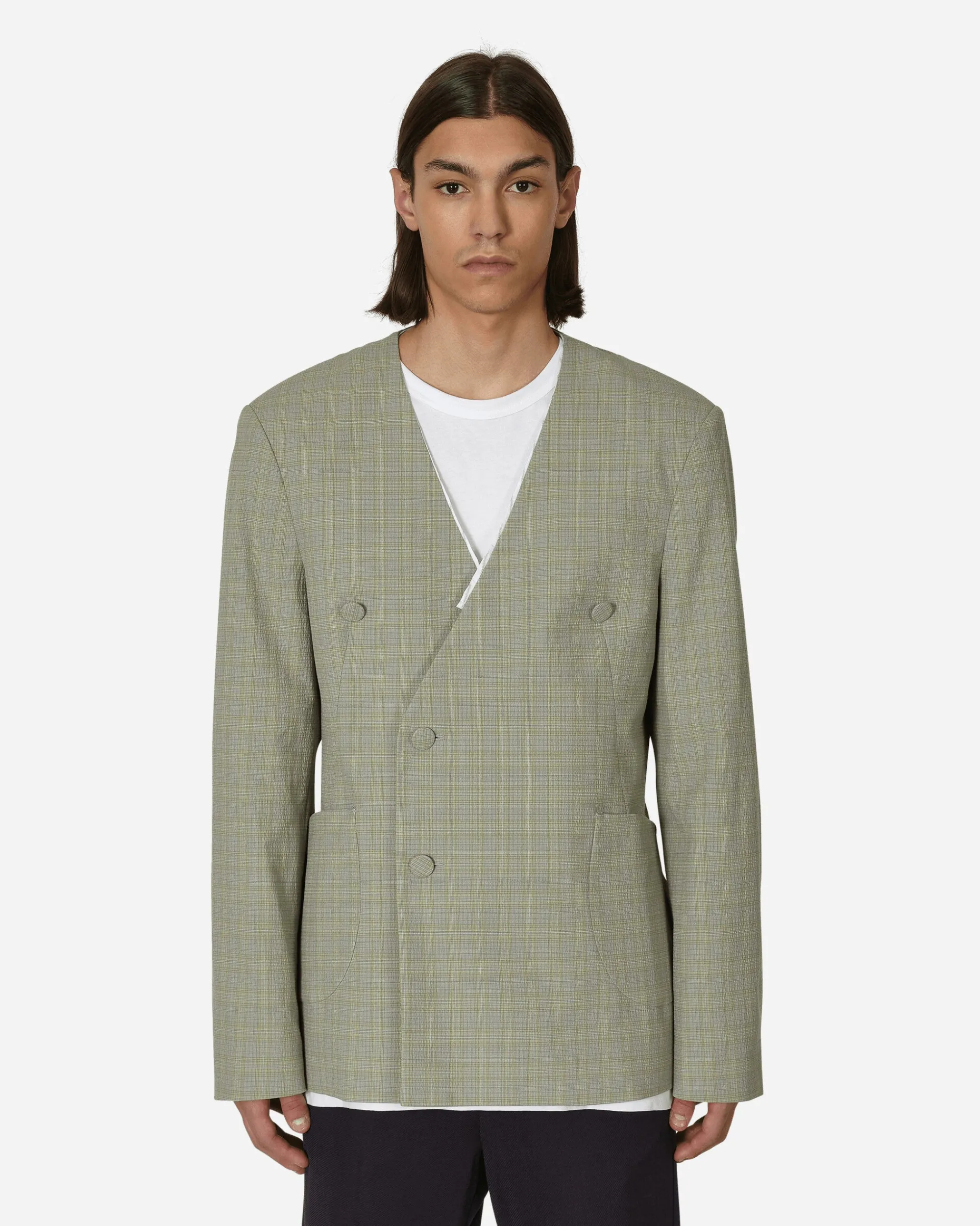 Kiko Kostadinov Coats And Jackets^Oma Reversible Blazer Stone Yellow
