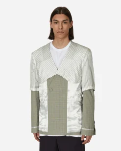 Kiko Kostadinov Coats And Jackets^Oma Reversible Blazer Stone Yellow