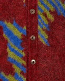 Ahluwalia Knitwear^Ongoye Cardigan Red