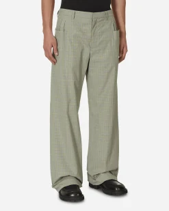Kiko Kostadinov Pants^Orma Reversible Trousers Yellow Check