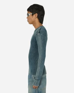 Diesel T-Shirts^Oval D Cut-Out Sweater Blue