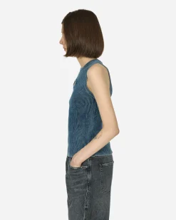 Diesel T-Shirts^Oval D Rib-Knit Tank Top Dark Blue