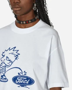 FUCT T-Shirts^Oval Pee Boy T-Shirt White