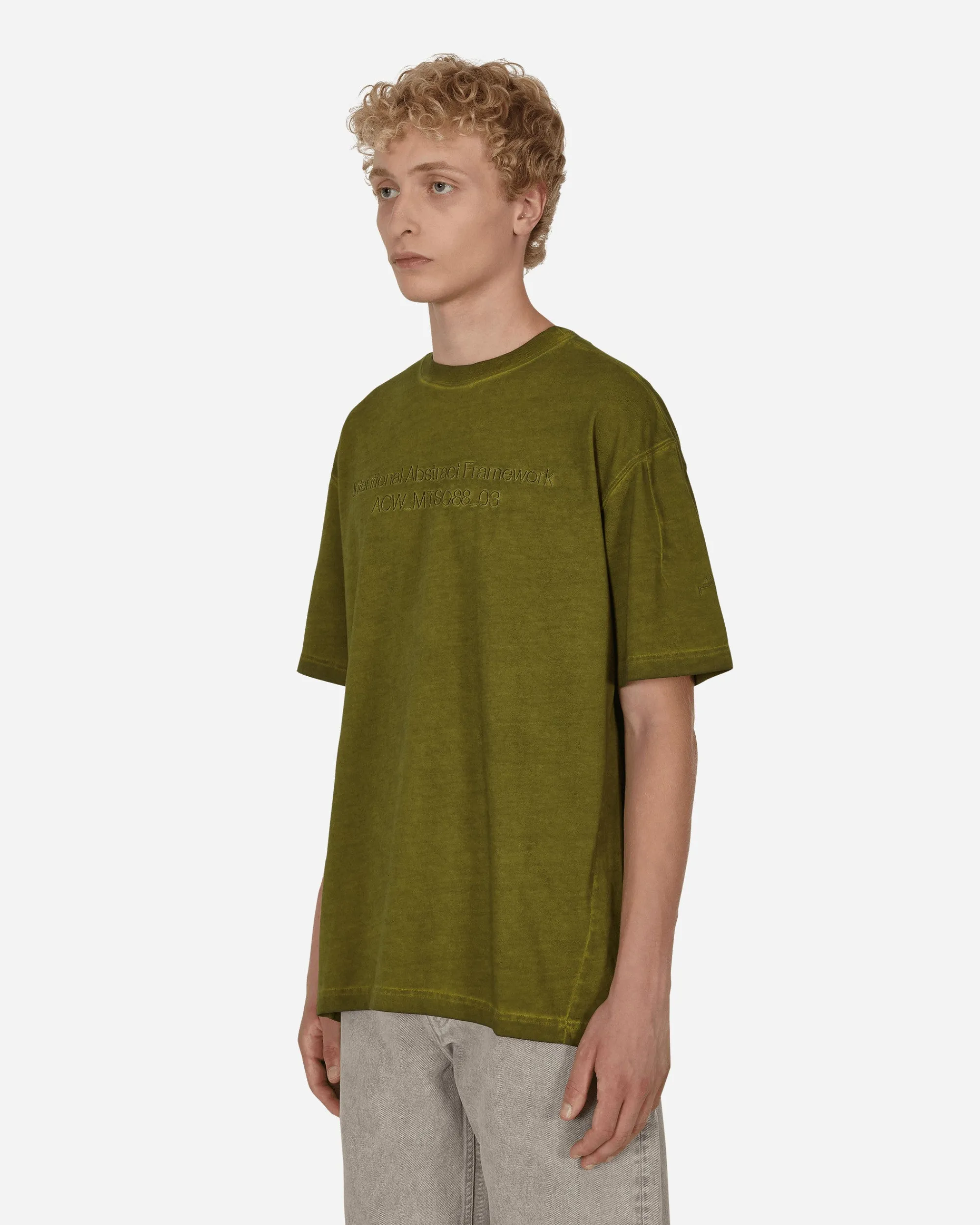 A-Cold-Wall* T-Shirts^Overdye T-Shirt Green