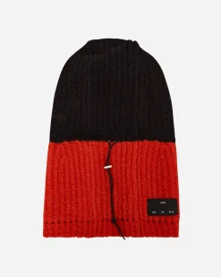 Song for the Mute Hats|Hats^Oversized Balaclava Black / Orange