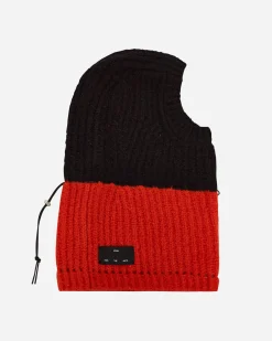 Song for the Mute Hats|Hats^Oversized Balaclava Black / Orange