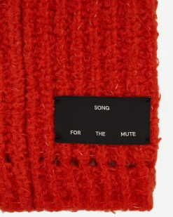 Song for the Mute Hats|Hats^Oversized Balaclava Black / Orange