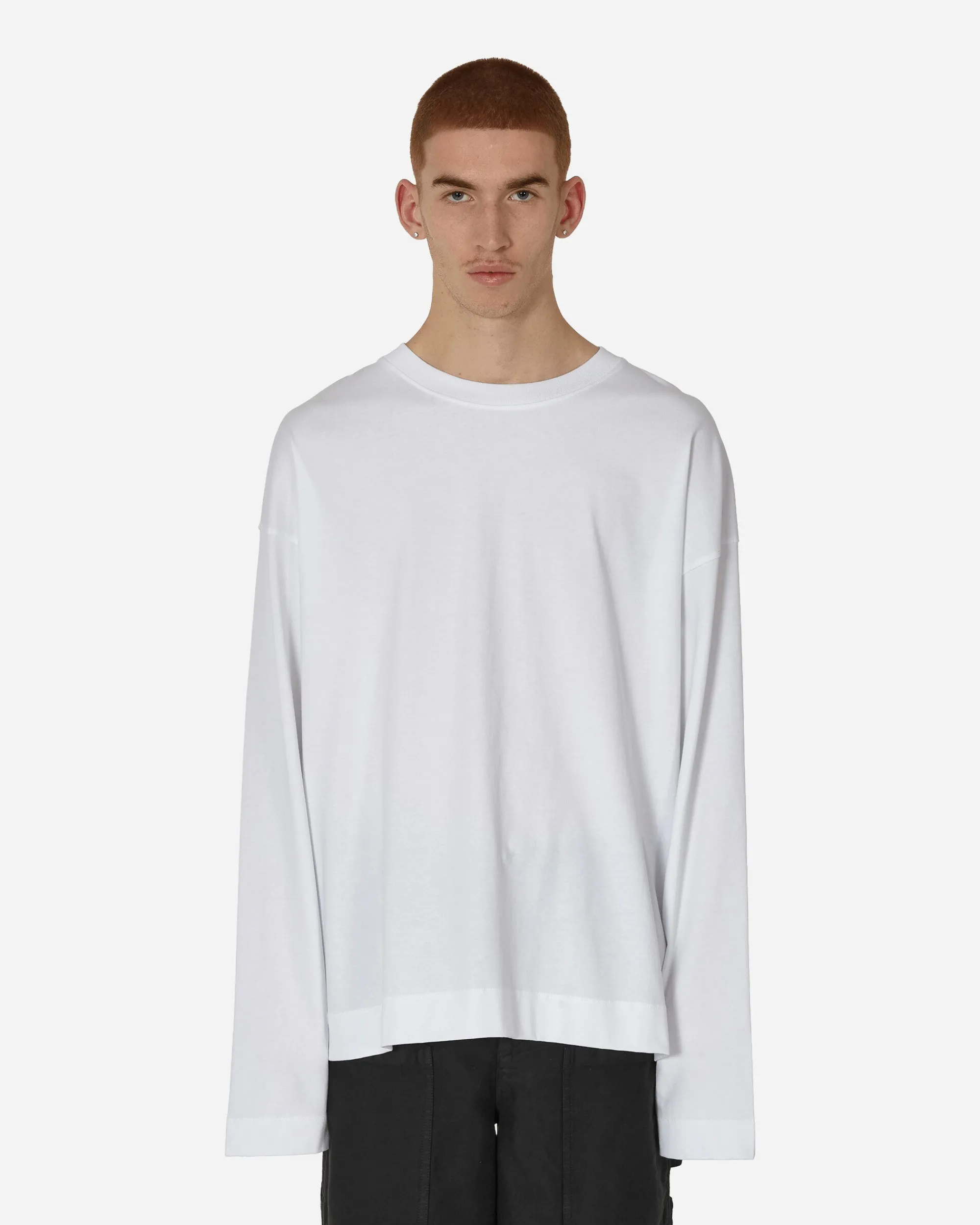 Dries Van Noten T-Shirts^Oversized Longsleeve T-Shirt White