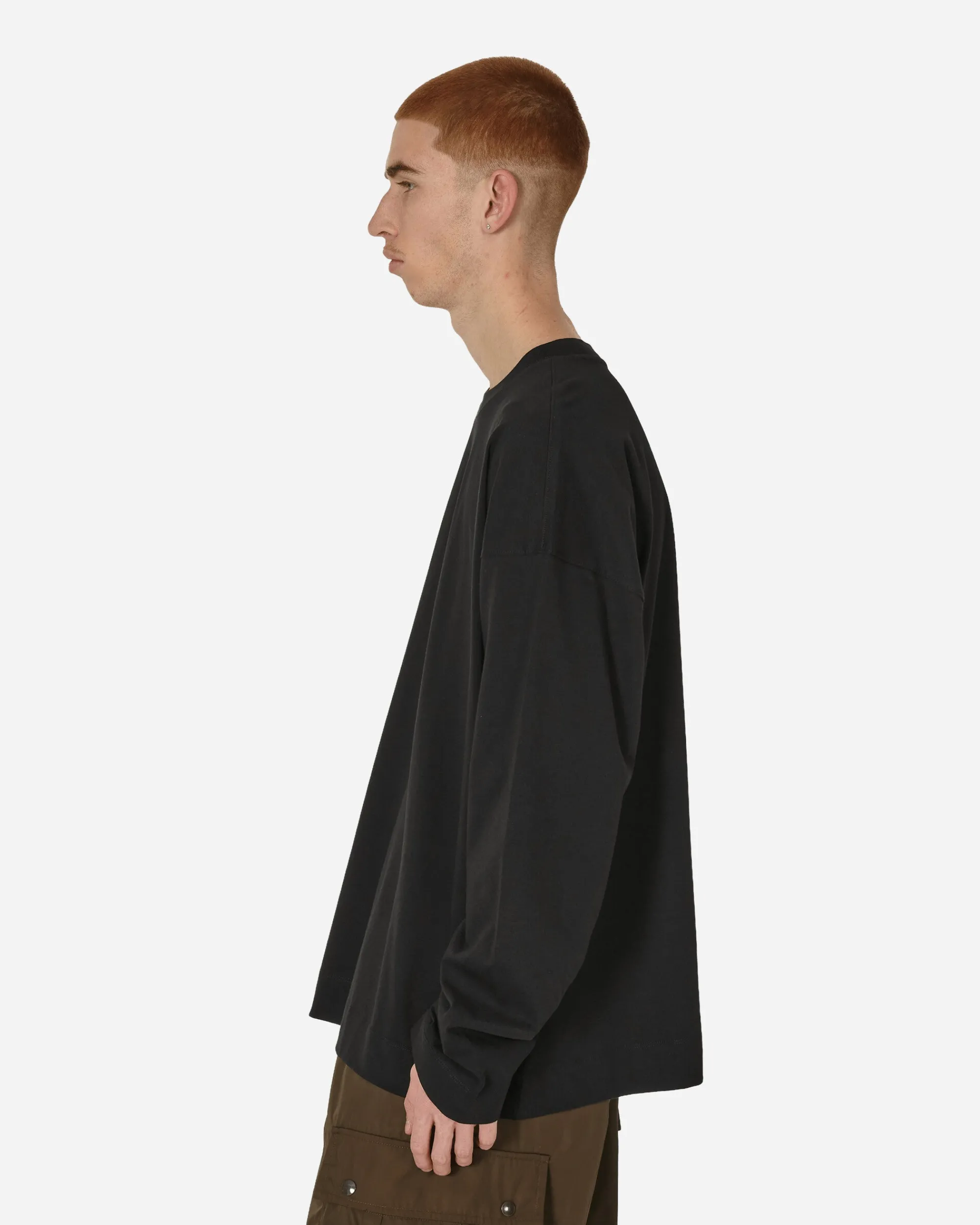 Dries Van Noten T-Shirts^Oversized Longsleeve T-Shirt Black
