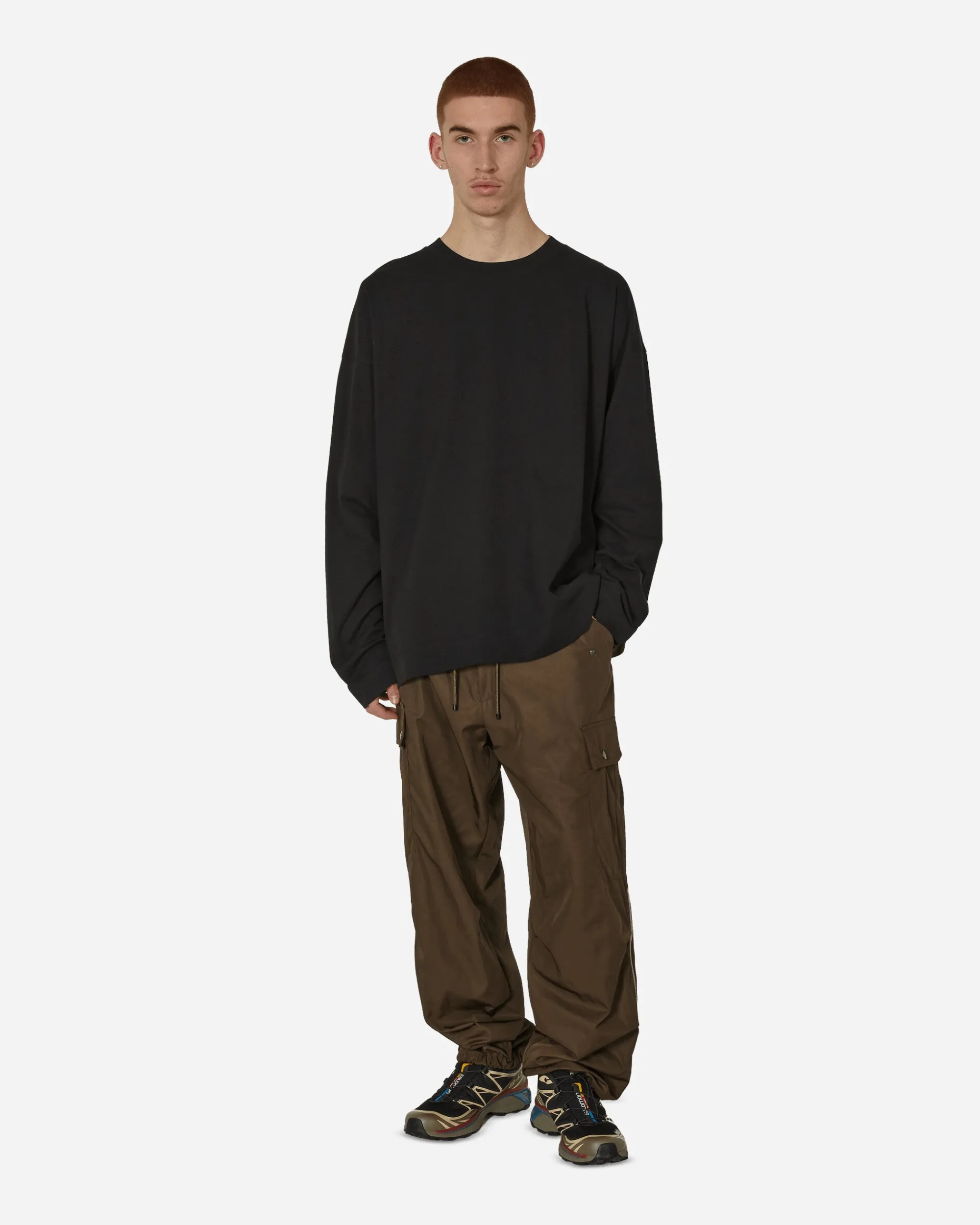 Dries Van Noten T-Shirts^Oversized Longsleeve T-Shirt Black