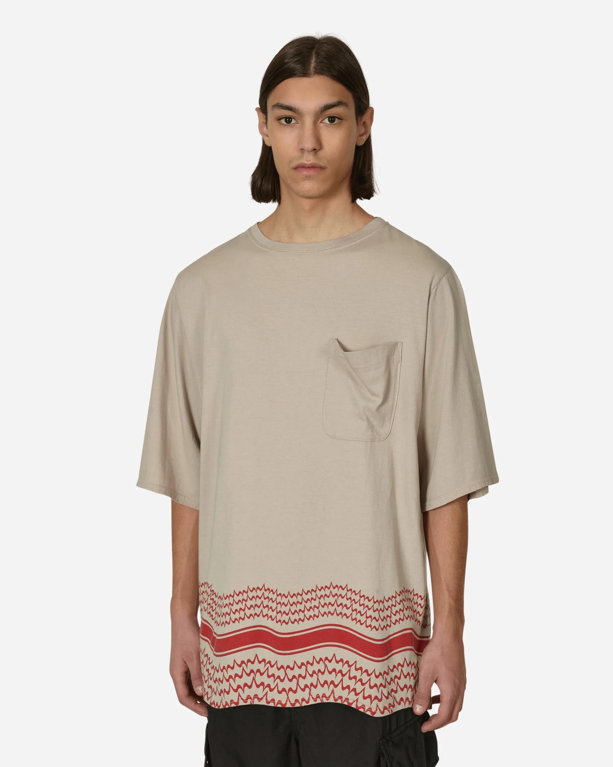 Undercoverism T-Shirts^Oversized Shemag T-Shirt Beige
