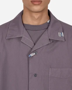 in・stru(men-tal) Shirts^Oxford Shortsleeve Shirt Purple