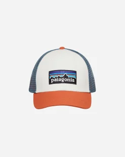 Patagonia Hats|Hats^P-6 Logo Lopro Trucker Hat White / Redtail