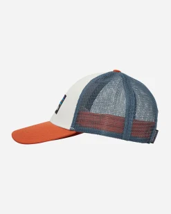 Patagonia Hats|Hats^P-6 Logo Lopro Trucker Hat White / Redtail