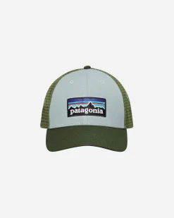 Patagonia Hats|Hats^P-6 Logo Lopro Trucker Hat Thermal Blue / Green