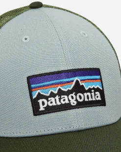 Patagonia Hats|Hats^P-6 Logo Lopro Trucker Hat Thermal Blue / Green