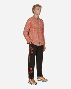 ERL Shirts^Padded Cotton Overshirt Orange