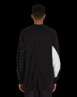 Undercoverism Sweatshirts^Padded Crewneck Sweatshirt Black