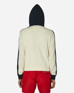 Moncler Sweatshirts^Padded Wool Hoodie White