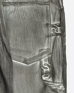 Stingwater Pants^Painted Chain Jeans Black
