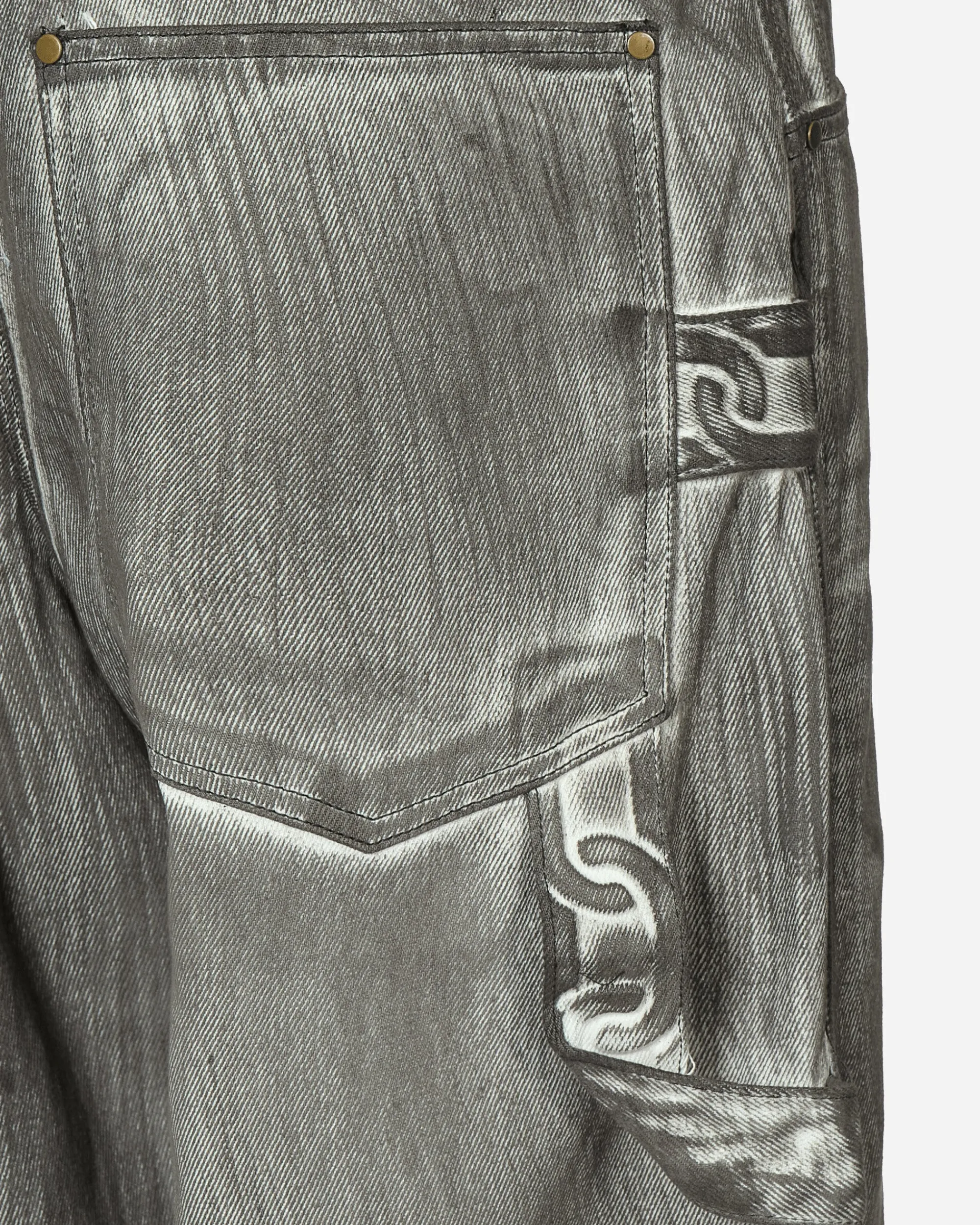 Stingwater Pants^Painted Chain Jeans Black