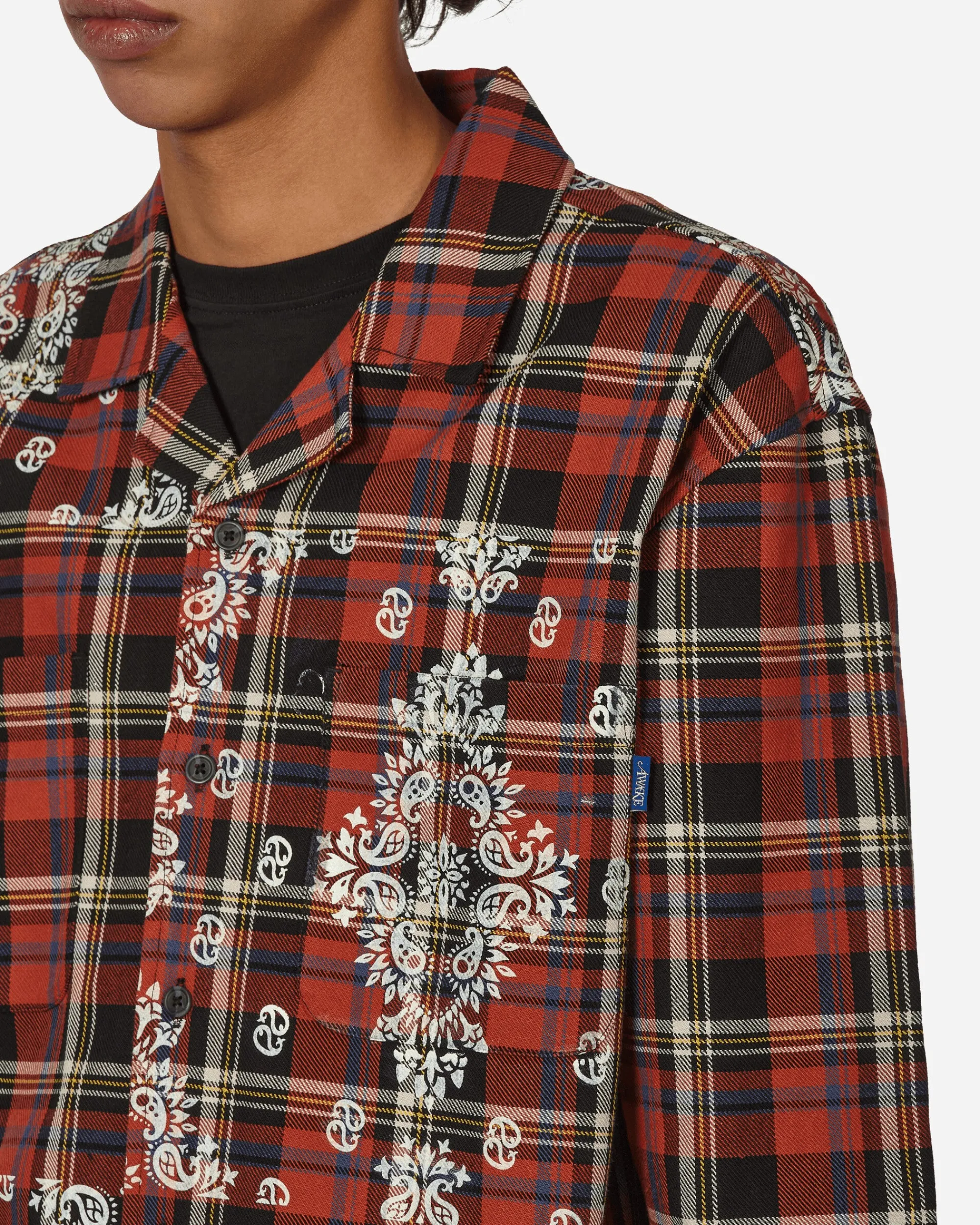 Awake NY Shirts^Paisley Printed Flannel Shirt Red