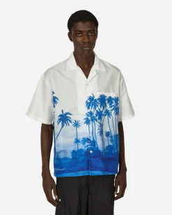 Neighborhood Shirts^Palm Tree Hawaiian Shirt Blue