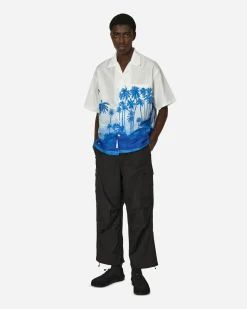 Neighborhood Shirts^Palm Tree Hawaiian Shirt Blue