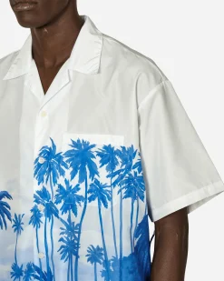 Neighborhood Shirts^Palm Tree Hawaiian Shirt Blue