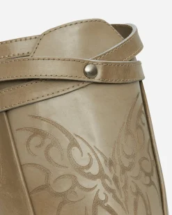 Simona Vanth Classic Shoes^P.A.M. Tango Brush-Off Lasered Tribal Heels Taupe