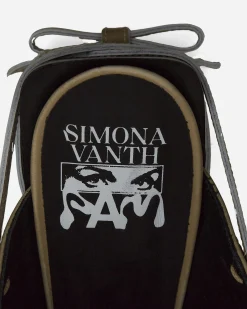 Simona Vanth Classic Shoes^P.A.M. Tango Brush-Off Lasered Tribal Heels Taupe