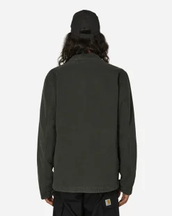 Stone Island Shirts^Panama Cotton 'OLD' Effect Overshirt Lead Grey