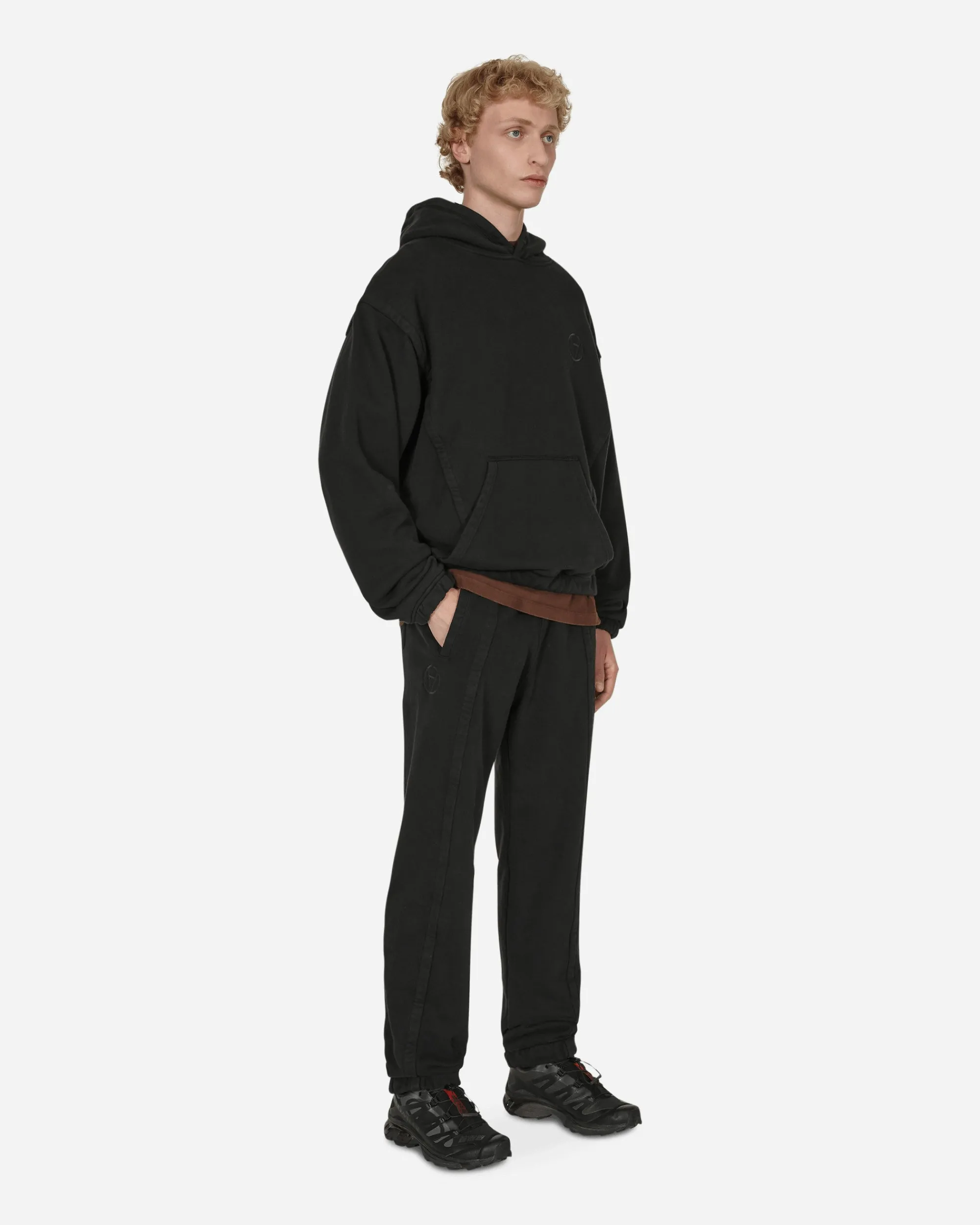 Slam Jam Pants^Panel Basic Sweatpants Black