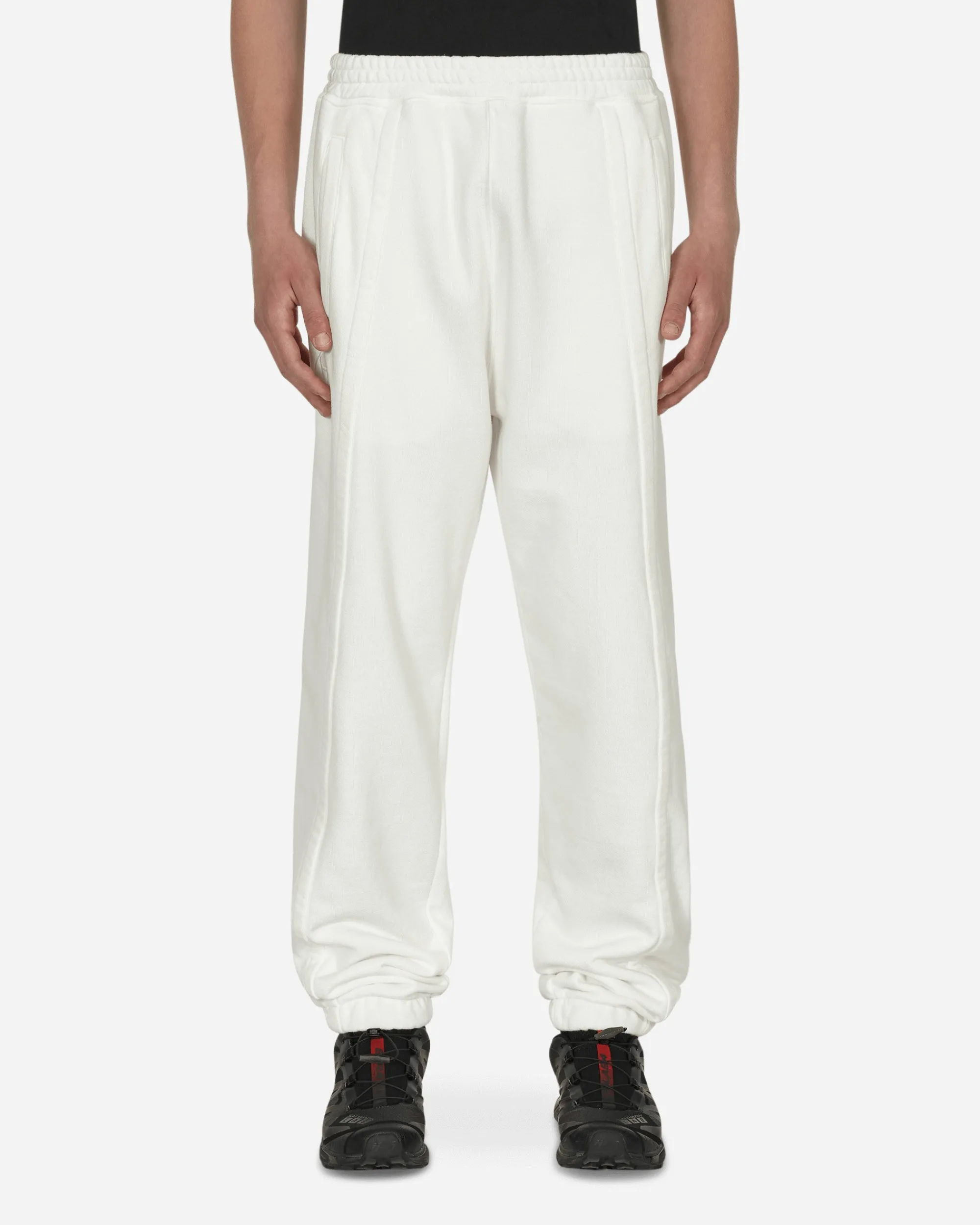 Slam Jam Pants^Panel Basic Sweatpants White