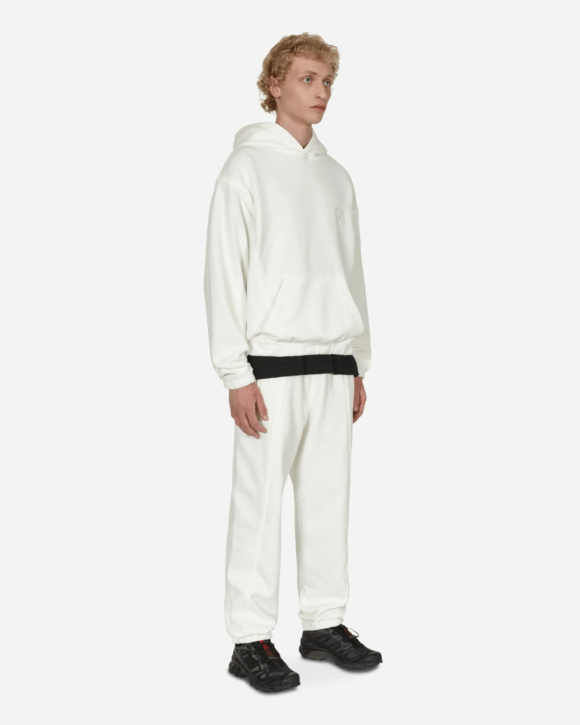 Slam Jam Pants^Panel Basic Sweatpants White