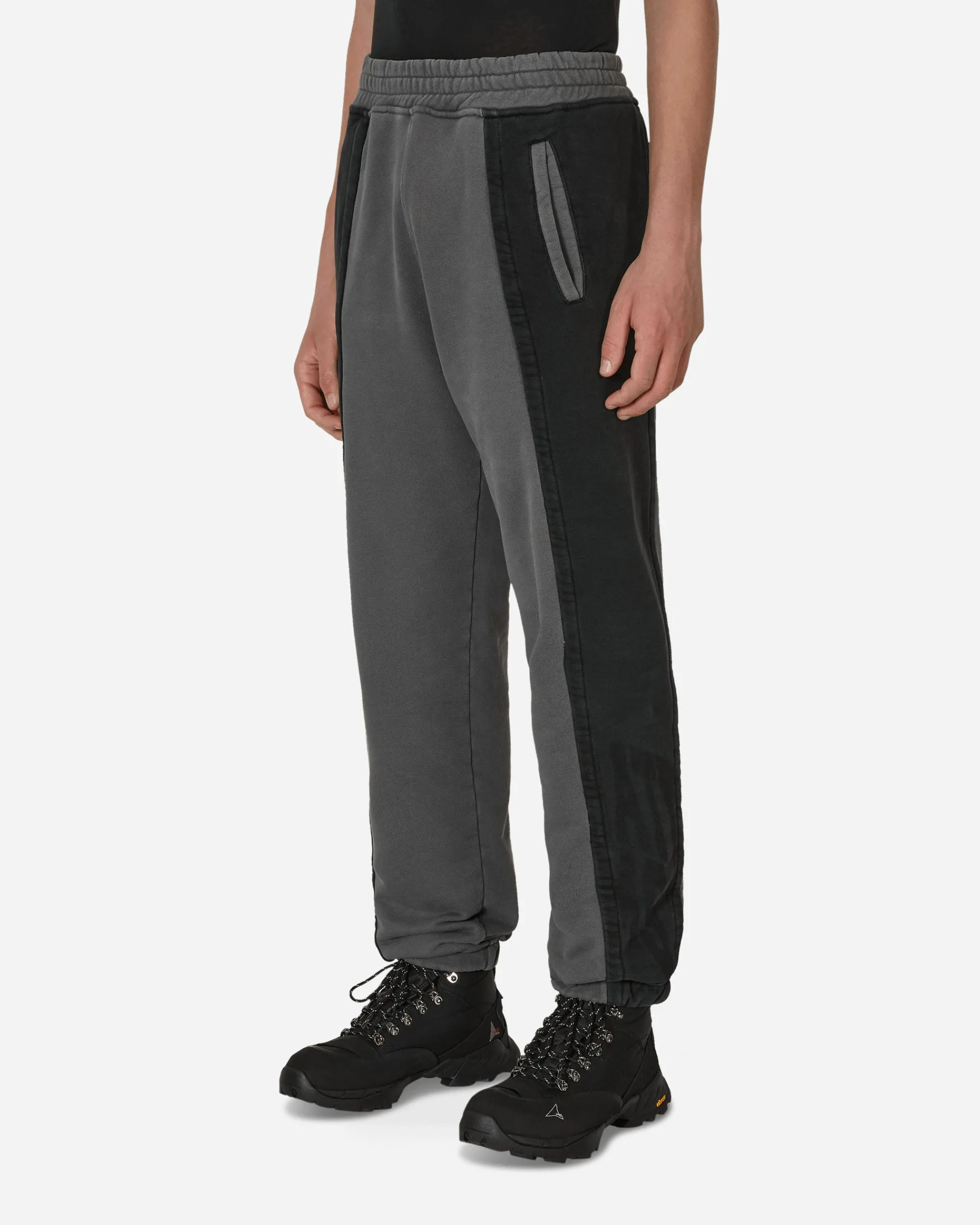 Slam Jam Pants^Panel Sweatpants Grey / Black